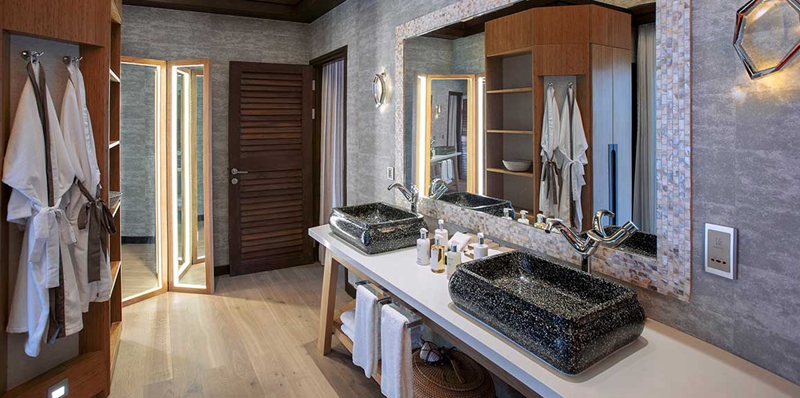 房型内部设施图片参考，如无边泳池与电视及音响， 地球海滩泳池别墅-Earth Villa With Pool maldievs(奥臻岛 OZEN by Atmosphere) 